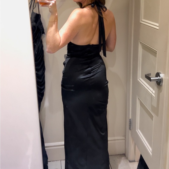 Windsor Black Halter Maxi Dress - Picture 2 of 4